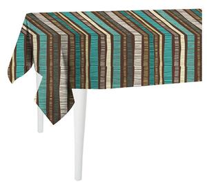 Față de masă Mike & Co. NEW YORK Jungle Stripes, 140 x 140 cm, maro