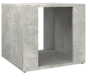 Noptieră, gri beton, 41x40x36 cm, lemn compozit