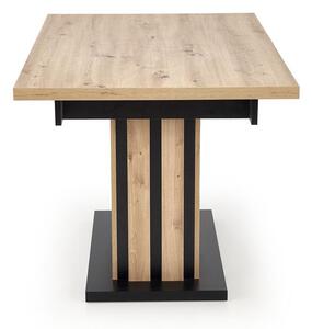 Masă de sufragerie Lalia 160 (stejar artisan + negru) (pentru 6 până la 8 persoane). 1092399