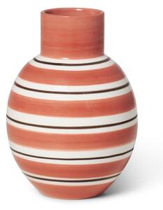 Vază din ceramică Kähler Design Nuovo, înălțime 14,5 cm, roz-alb