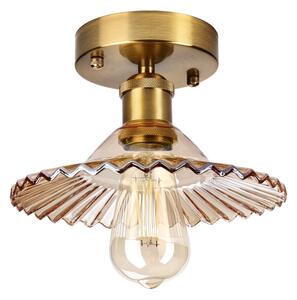 Lustră aplicată TRISH 1xE27/15W/230V auriu/bej fumuriu