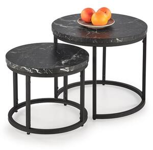 Set 2 buc. măsuțe de cafea Owen (negru). 1092455