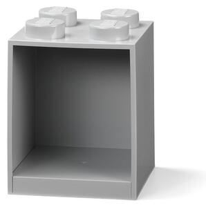 Raft de perete pentru copii LEGO® Brick 4, gri