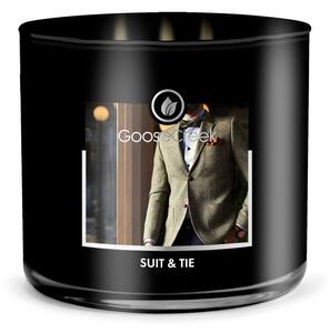 Lumânare parfumată pentru bărbați Goose Creek Suit & Tie, 35 de ore de ardere