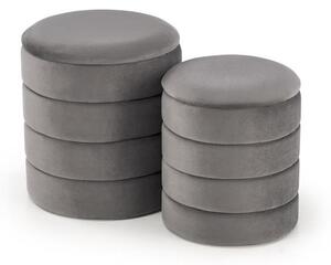 Set 2 buc. taburete Pachio (gri). 1092549