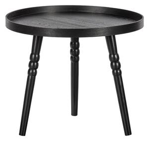 Măsuță de cafea / auxiliară WOOOD Ponto, ø 55 cm, negru