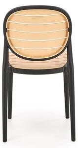 Scaun de grădină Karter (negru + natural). 1092586