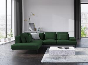 Canapea extensibilă cu șezlong stânga Interieurs 86 Liege, verde
