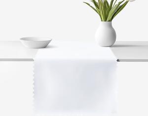 Goldea napron de masă teflonat - alb 35x140 cm