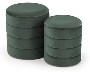 Set 2 buc. taburete Pachio (verde închis). 1092550
