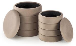 Set 2 buc. taburete Pachio (bej). 1092548