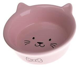Bol din ceramică pentru pisici Dakls, ø 14 cm, roz