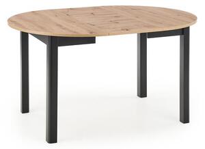 Masă de sufragerie extensibilă 102-142 cm Ralllon (negru) (pentru 4 6 persoane). 1048881