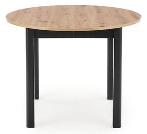 Masă de sufragerie extensibilă 102-142 cm Ralllon (negru) (pentru 4 6 persoane). 1048881