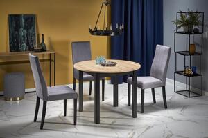 Masă de sufragerie extensibilă 102-142 cm Ralllon (negru) (pentru 4 6 persoane). 1048881