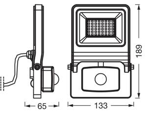 Osram - Proiector LED ENDURA cu senzor LED/30W/230V 3000K IP44