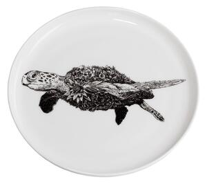 Farfurie din porțelan Maxwell & Williams Marini Ferlazzo Sea Turtle, ø 20, alb cm