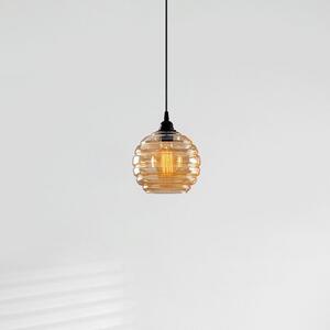 Gold 010 lampă suspendată, aur-transparent, sticlă, Ø 20 cm