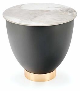 Masă de cafea Carlotta (Marmură + Gri + Auriu). 1049495