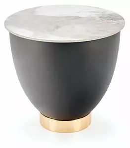 Masă de cafea Carlotta (Marmură + Gri + Auriu). 1049495