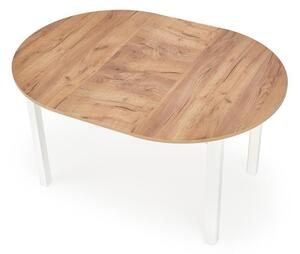 Masă de sufragerie extensibilă 102-142 cm Ralllon (stejar craft + alb) (pentru 4 6 persoane). 1049298