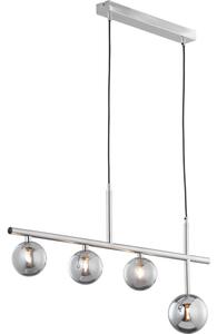 Jupiter 1902 - Lustră pe cablu NEPTUN 4xG9/14W/230V crom mat/gri fumuriu