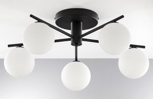 Jupiter 2049 - Lustră aplicată PRATO 5xG9/14W/230V negru/alb