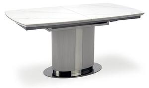 Masă de sufragerie extensibilă 160-220 cm Dara (marmură alb + negru + gri) (pentru 6 8 persoane). 1049567