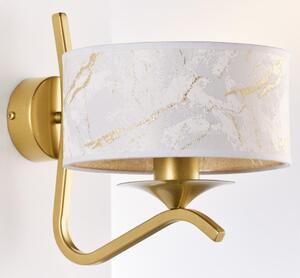 Jupiter 2111 - Aplică de perete KASZMIR 1xE27/15W/230V alb/auriu/decor de marmură