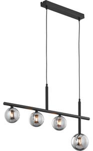 Jupiter 1908 - Lustru suspendat pe cablu NEPTUN 4xG9/14W/230V negru/gri fumuriu
