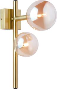 Jupiter 1900 - Aplică de perete NEPTUN, 2xG9/14W/230V, auriu/bej fumuriu