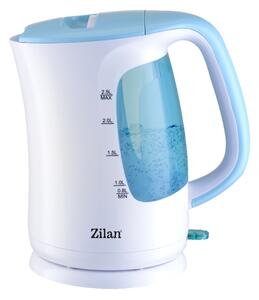 Fierbator electric Zilan ZLN-1673 Wasserkocher, putere maxima 2200 W, capacitate 2.5 L, filtru, Albastru