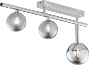 Jupiter 1901 - Lustră aplicată NEPTUN 3xG9/14W/230V crom mat/gri fumuriu