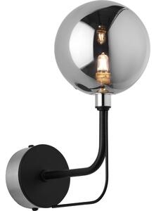 Jupiter 1889 - Aplică de perete ERIS 1xG9/14W/230V crom mat/negru/gri fumuriu