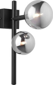 Jupiter 1909 - Aplica de perete NEPTUN 2xG9/14W/230V, negru/gri fumuriu