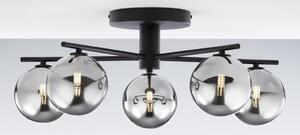 Jupiter 2048 - Plafonieră aplicată PRATO, 5xG9/14W/230V, negru/gri fumuriu