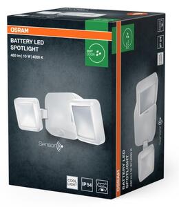 Osram - Reflector LED de exterior, montare pe perete, cu senzor BATTERY 2xLED/5W/4xD IP54