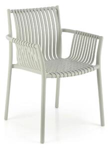 Scaun K492, gri, polipropilen, 60X56X84 cm