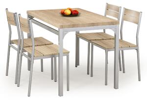 Set masă scaune pentru sufragerie Benua (pentru 4 persoane) (stejar sonoma). 770392