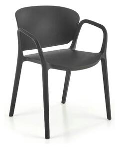 Scaun K491, negru, polipropilena, 60x56x76 cm