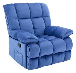 Fotoliu Rotativ cu Recliner Manual KJC4423 Albastru