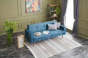 Canapea cu 3 Locuri Dublin, Turquoise, Poliester