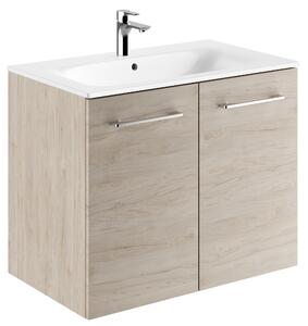 Geberit Selnova Square lavoar cu dulap 80 cm nucă 501.259.00.1