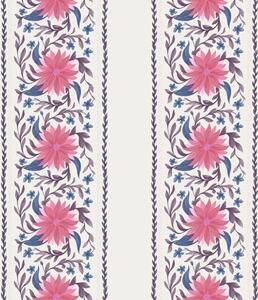 Tapet Dungi florale verticale în tonuri de roz-violet, Tapet flori, a00810 : Uwalls.ro