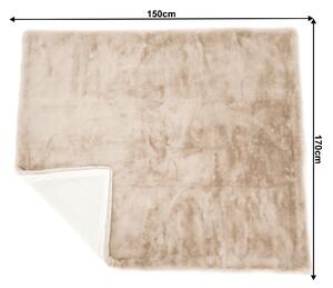 Pătură din blană artificială 150x180 cm Rarea New (bej). 1015691