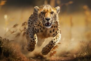 Fotografie Hunting Cheetah, Marcel Egger