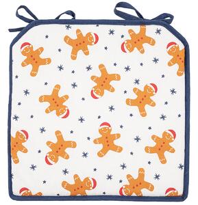 Pernă de scaun Home Elements Gingerbread alb , 40x 40 cm