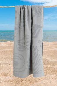 Prosop de plajă Seashell gri 140 cm