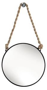 Kleine Wolke Rope Mirror oglindă 39.5x23 cm rotund negru 8653926886