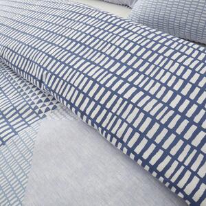 Lenjerie de pat albastră 200x200 cm Larsson Geo - Catherine Lansfield